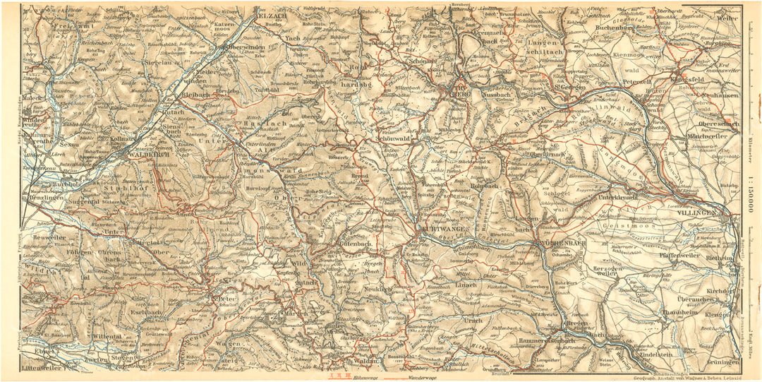 Baden-Wurttemberg (Waldkirch - Villingen), Germany 1929