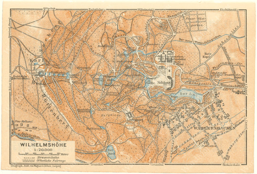 Kassel, Germany 1925: Wilhelmshohe Park