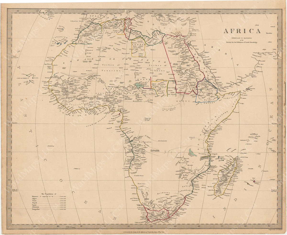 Africa 1839 – WardMaps LLC