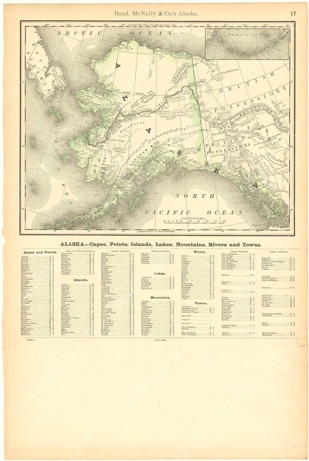 Alaska 1892 – WardMaps LLC