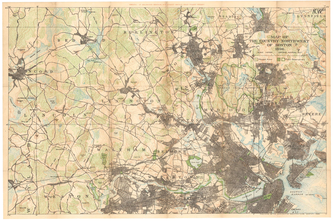 Country Northwest of Boston, Massachusetts 1896