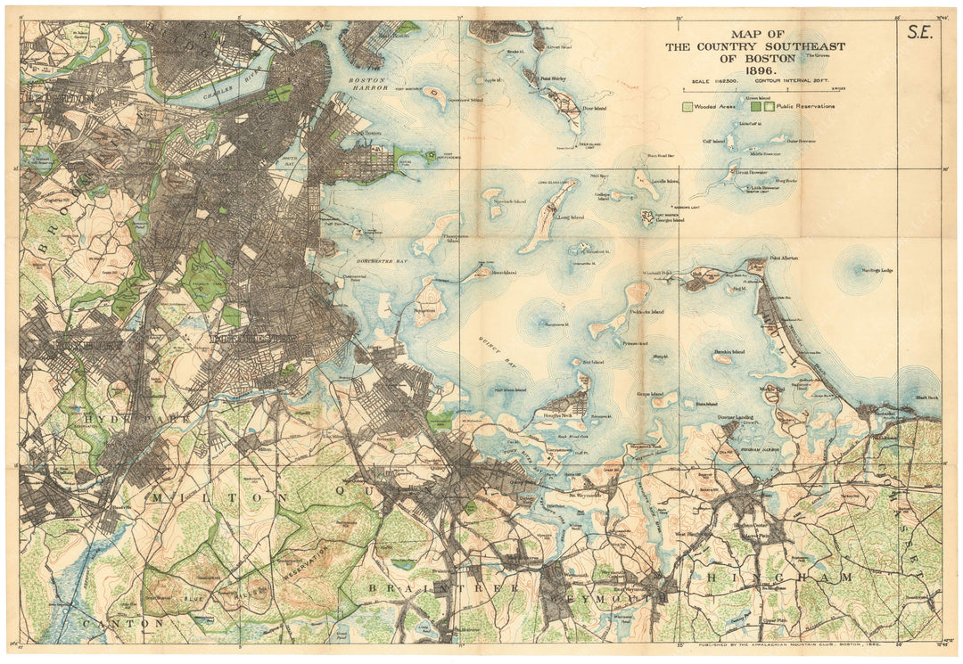 Country Southeast of Boston, Massachusetts 1896