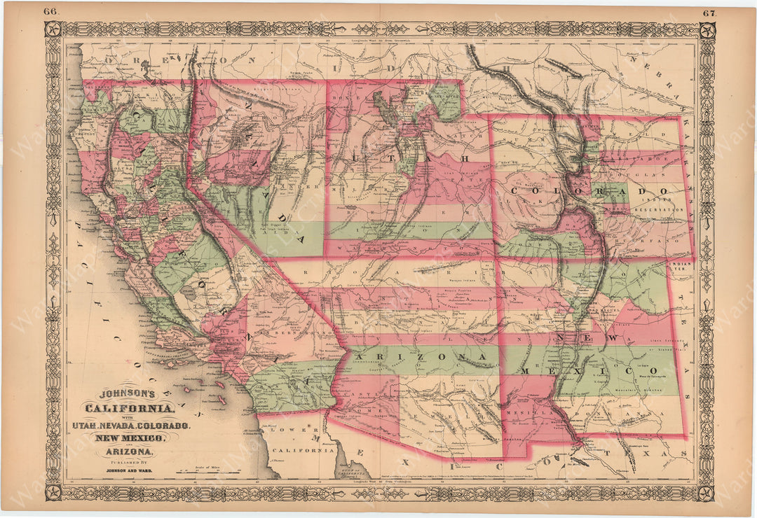 United States 1864: Southwestern Part