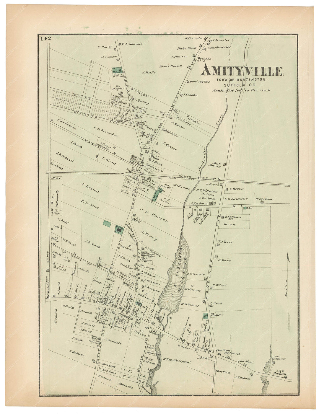 Huntington: Amityville, New York 1873