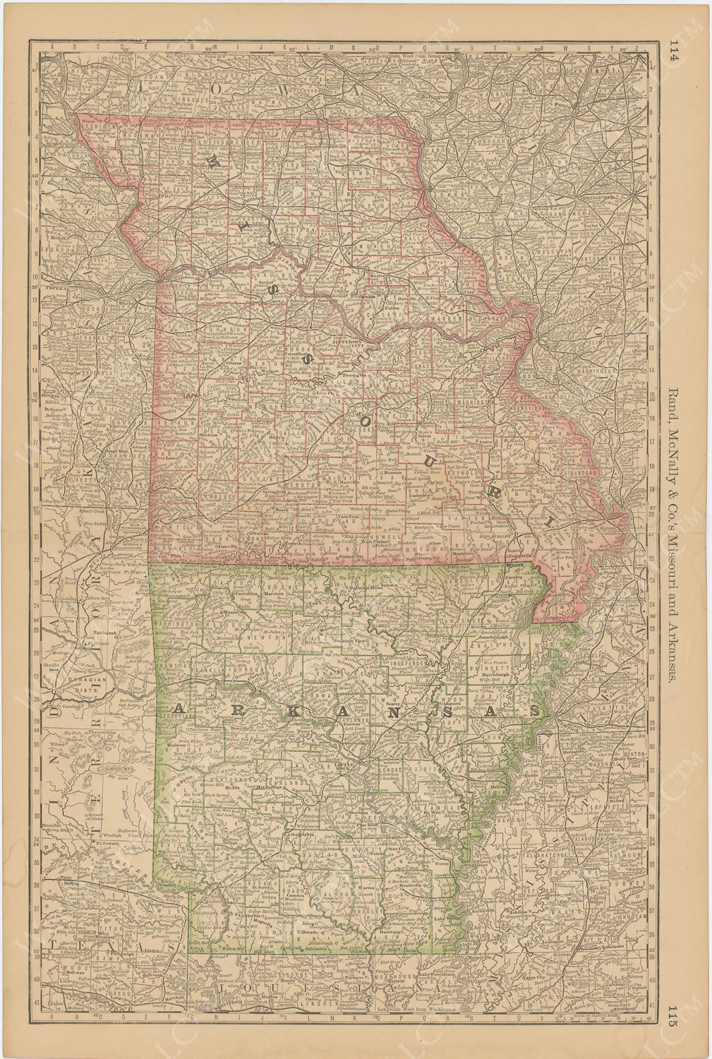 Arkansas and Missouri 1877