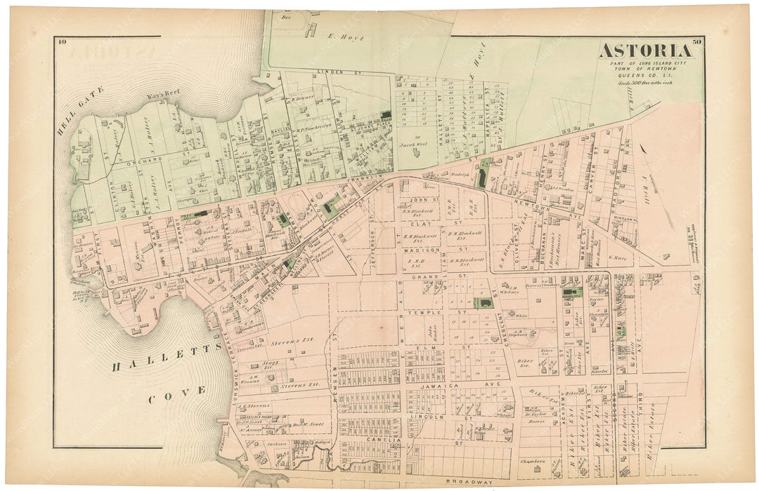 Newtown: Long Island City and Astoria, New York 1873