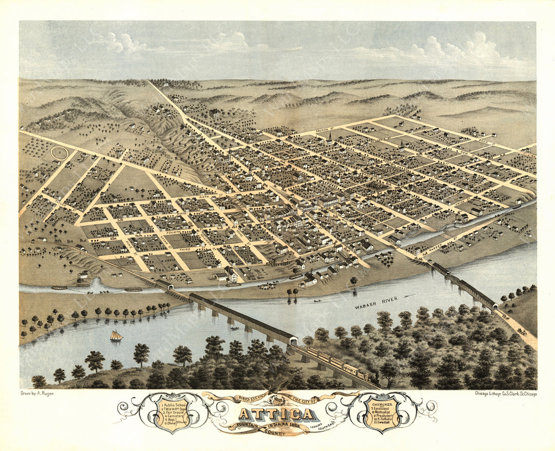 Attica, Indiana 1869