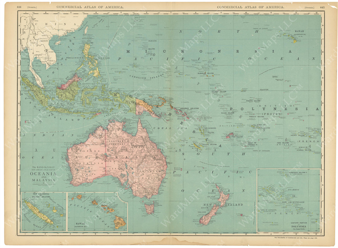 Australia, East Indies, Oceania, and South Pacific 1916