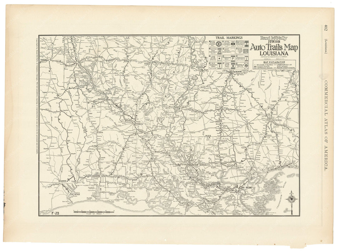 Louisiana 1925: Auto Trails