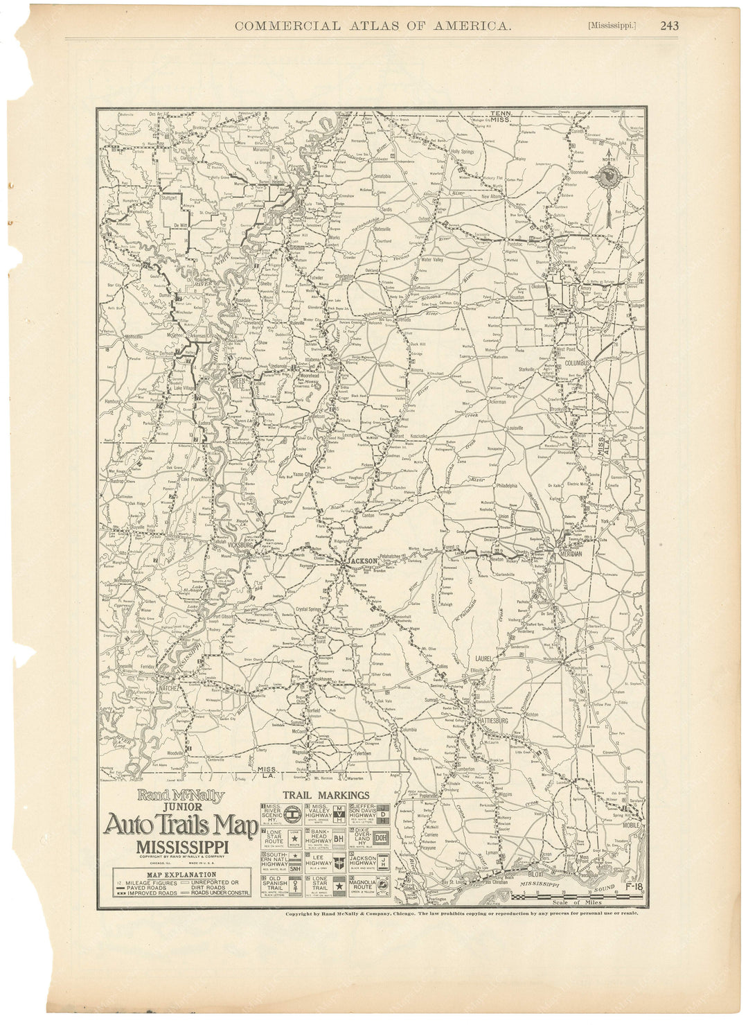 Mississippi 1925: Auto Trails