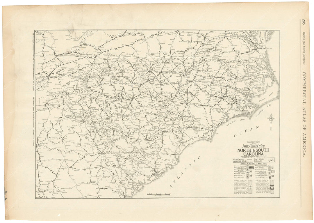 North Carolina and South Carolina 1925: Auto Trails