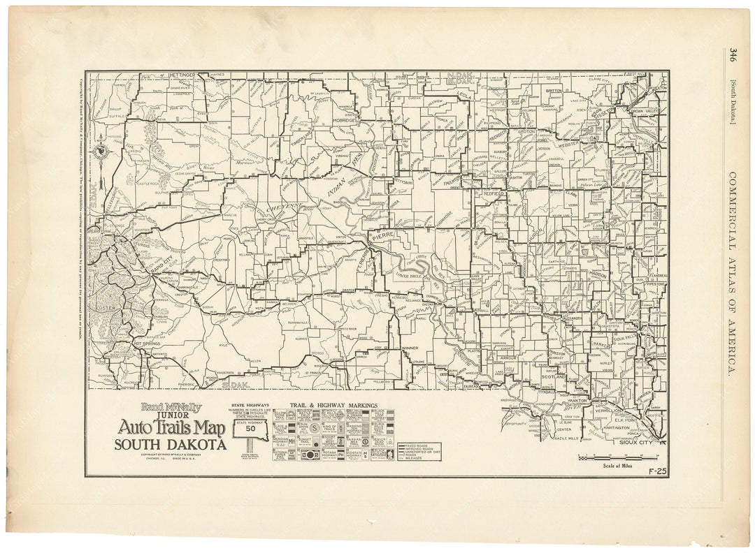 South Dakota 1925: Auto Trails