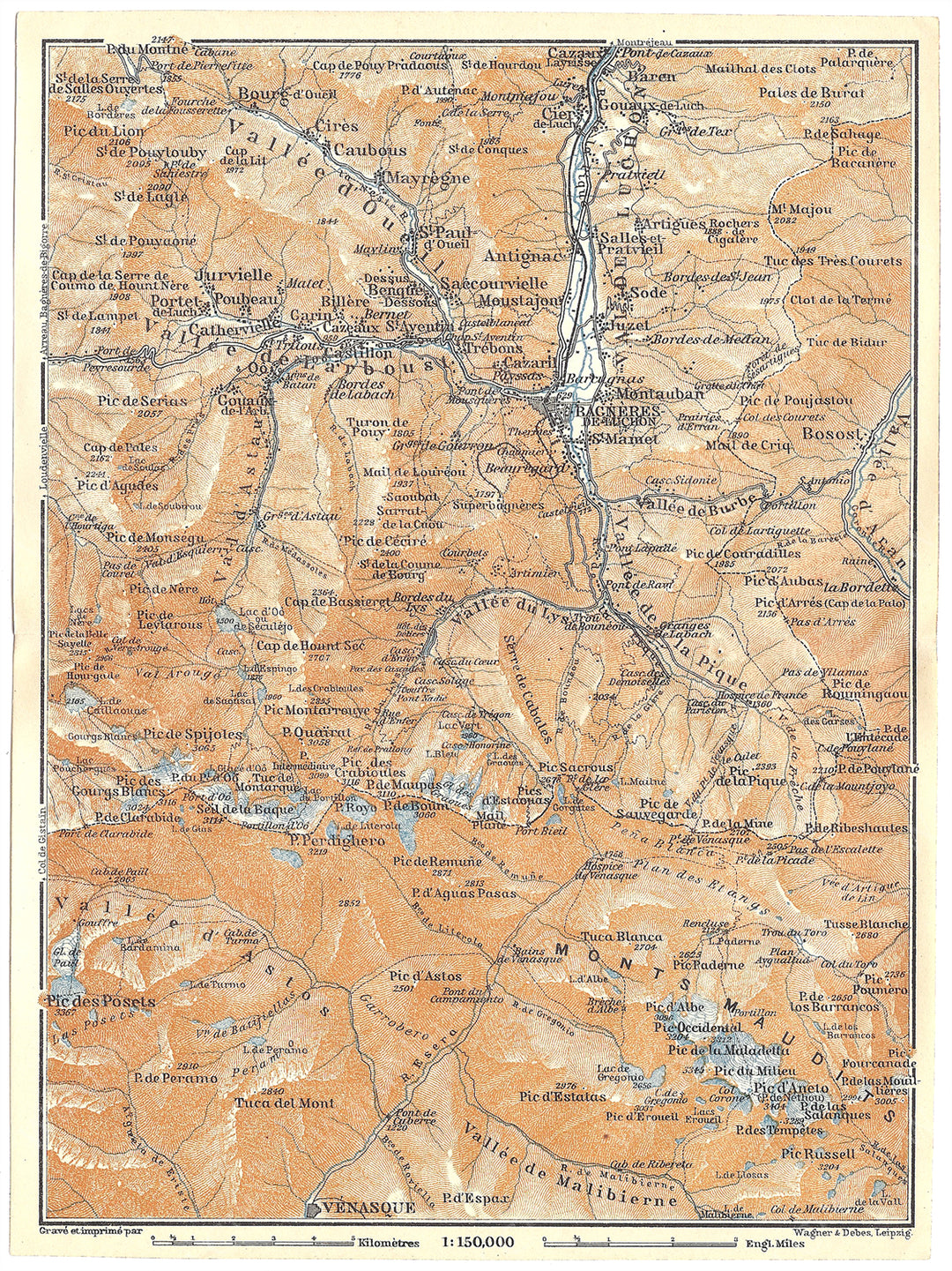 Haute-Garonne Department: Bagneres-de-Luchon Region, France 1914