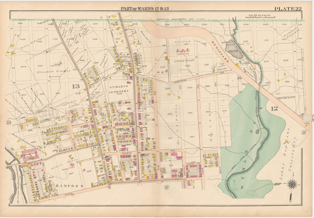 Baltimore, Maryland 1906 Plate 022