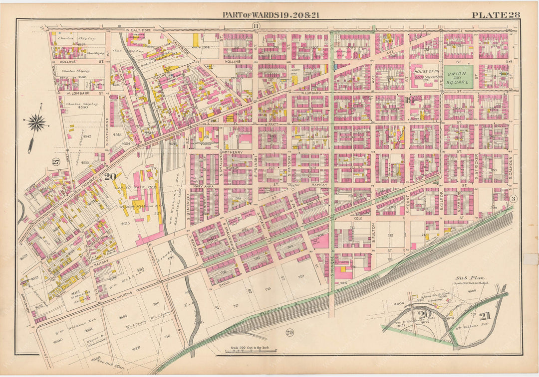 Baltimore, Maryland 1906 Plate 028