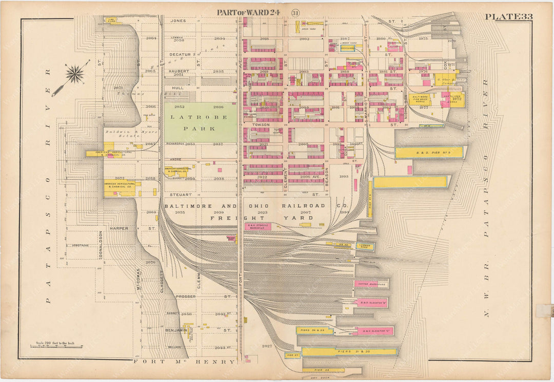 Baltimore, Maryland 1906 Plate 033