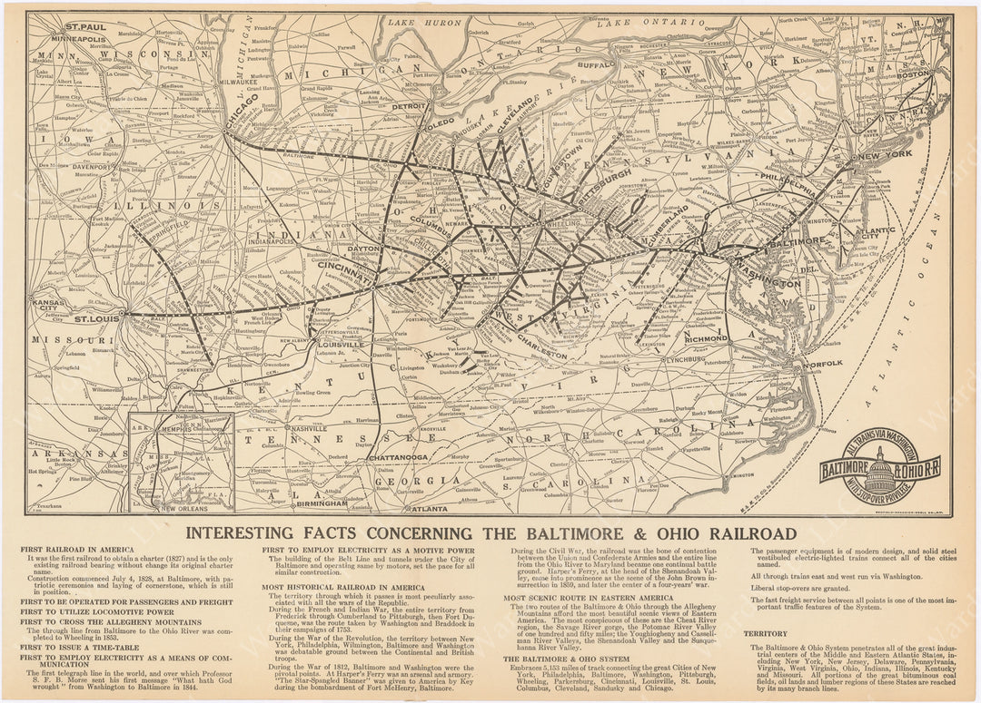 Baltimore & Ohio Railroad 1922