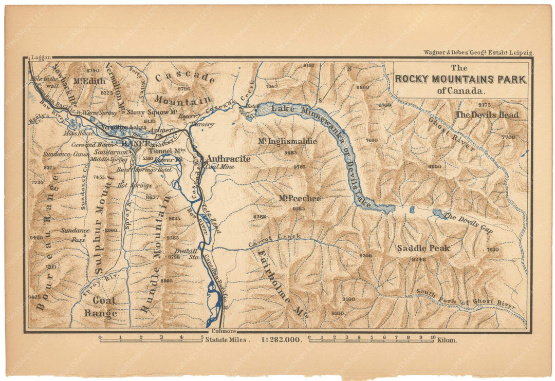 Rocky Mountain (Banff) National Park, Alberta 1900