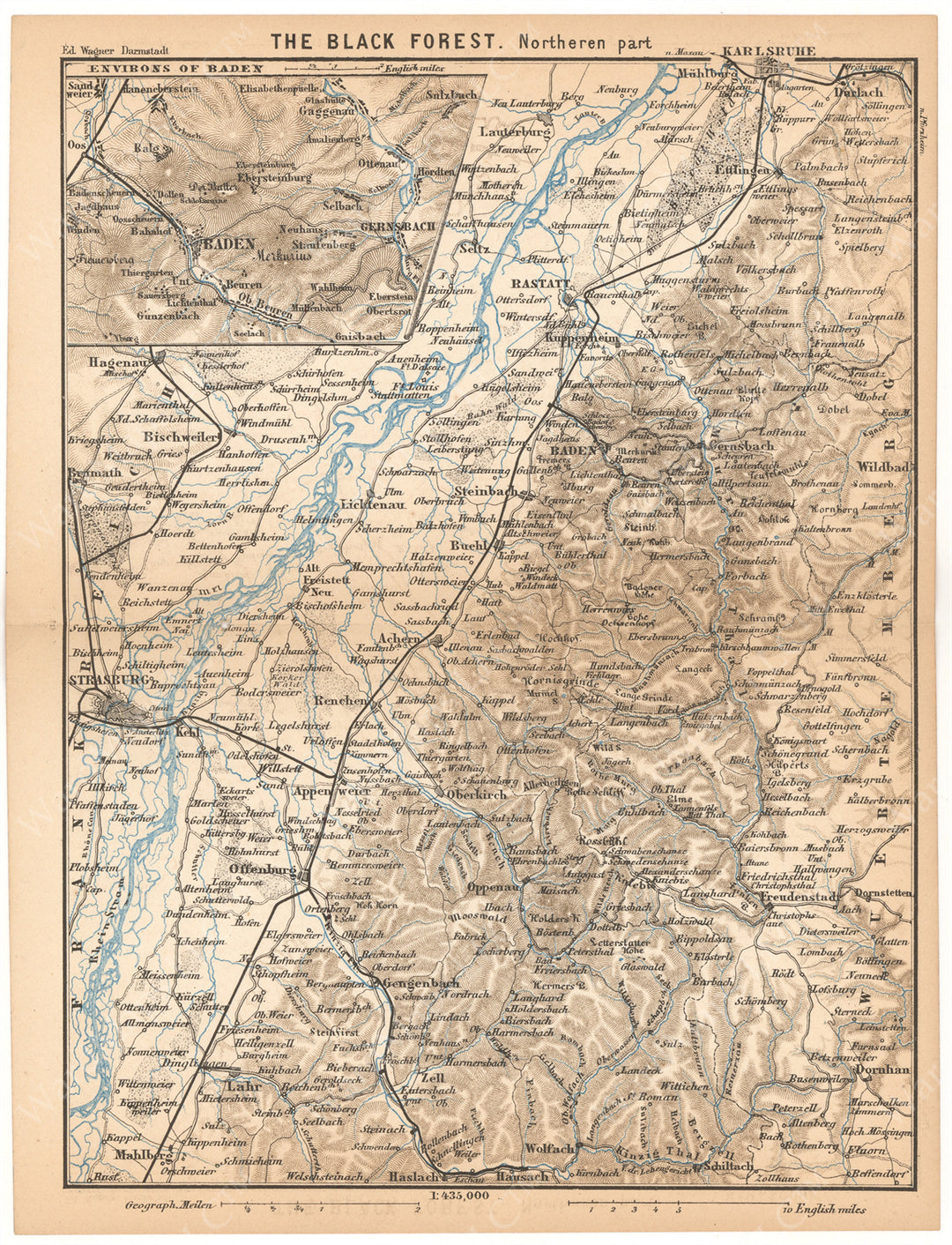 Black Forest, Germany 1868: Northern Part