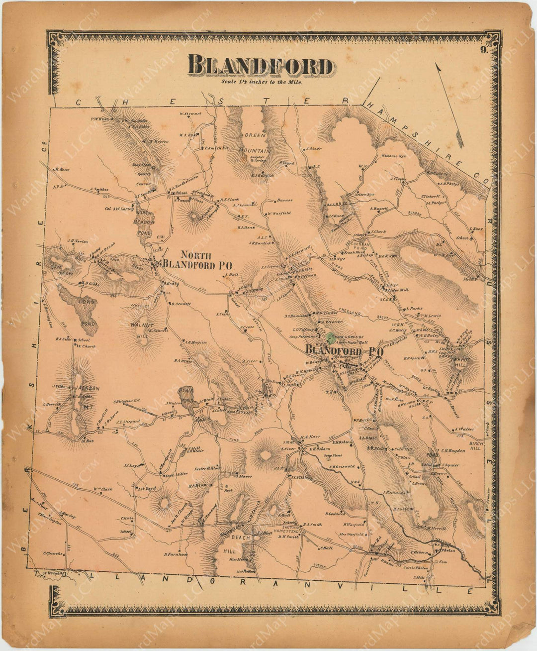 Blandford, Massachusetts 1870