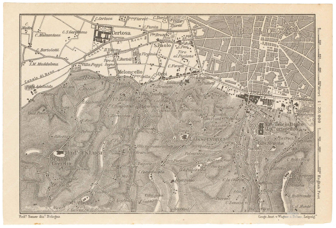 Bologna, Italy 1909: Southwest Region