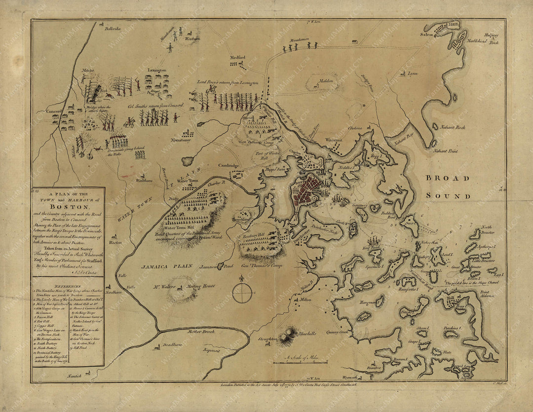 Greater Boston, Massachusetts 1775