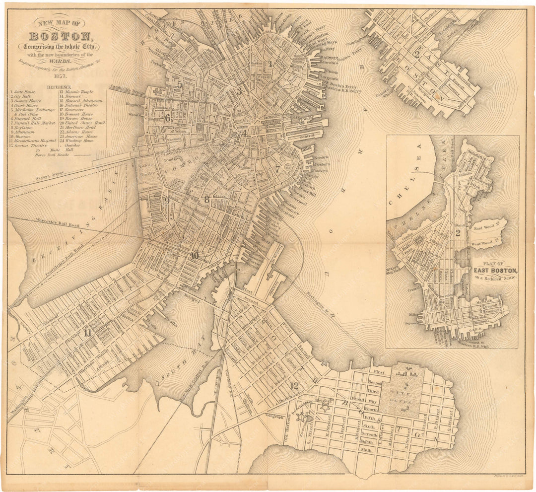 Boston, Massachusetts 1857