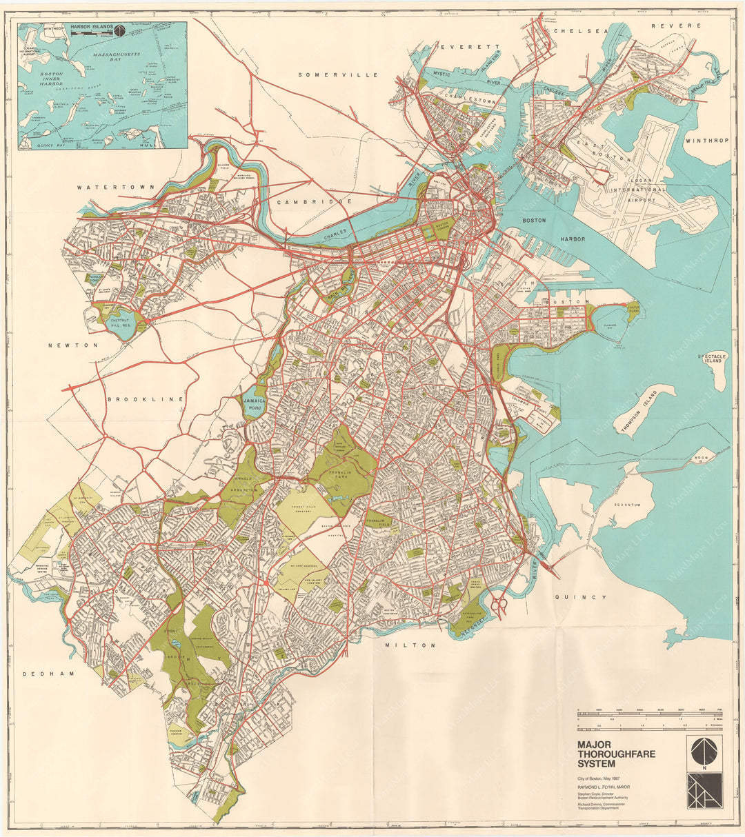 Boston, Massachusetts 1987: Major Thoroughfare System