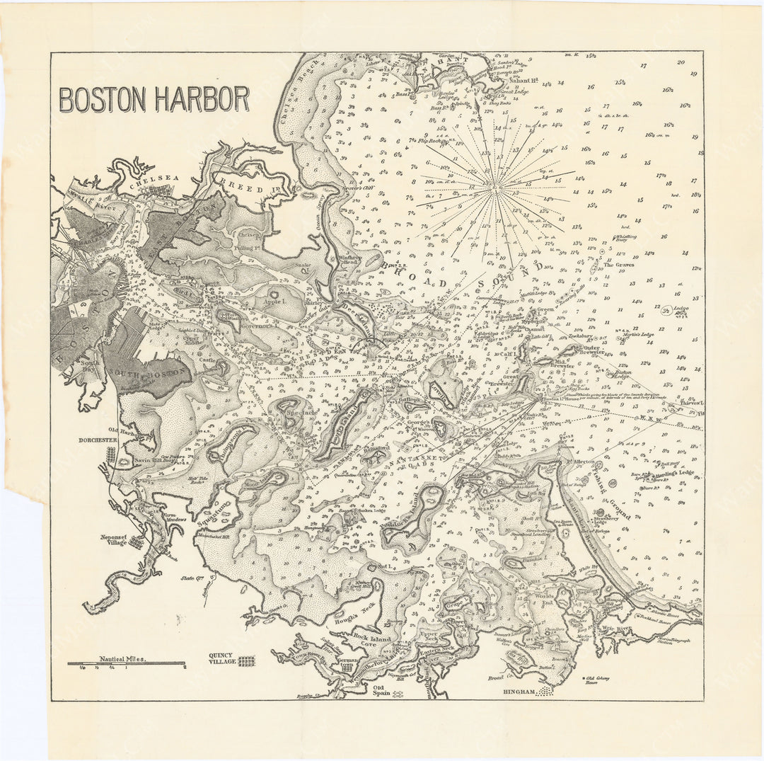 Boston Harbor, Massachusetts 1890