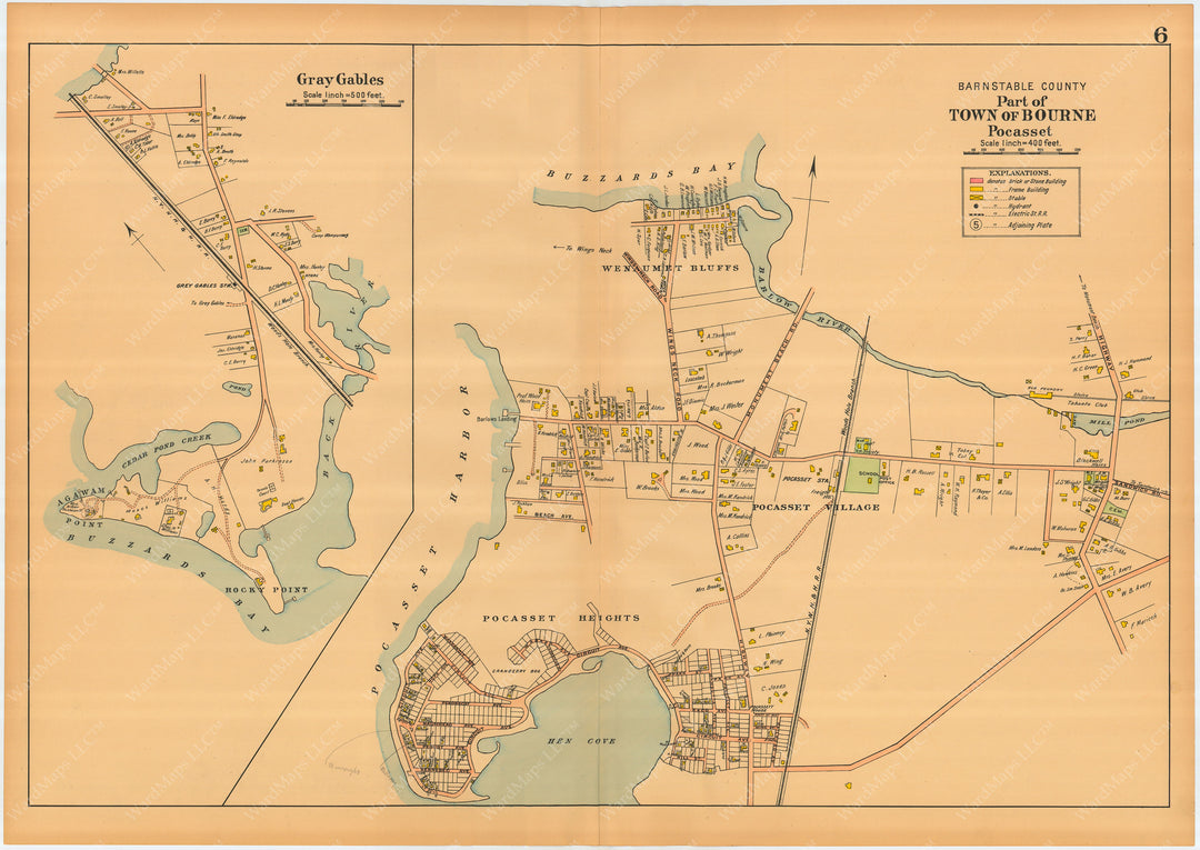 Barnstable County, Massachusetts 1910 Plate 006: Bourne