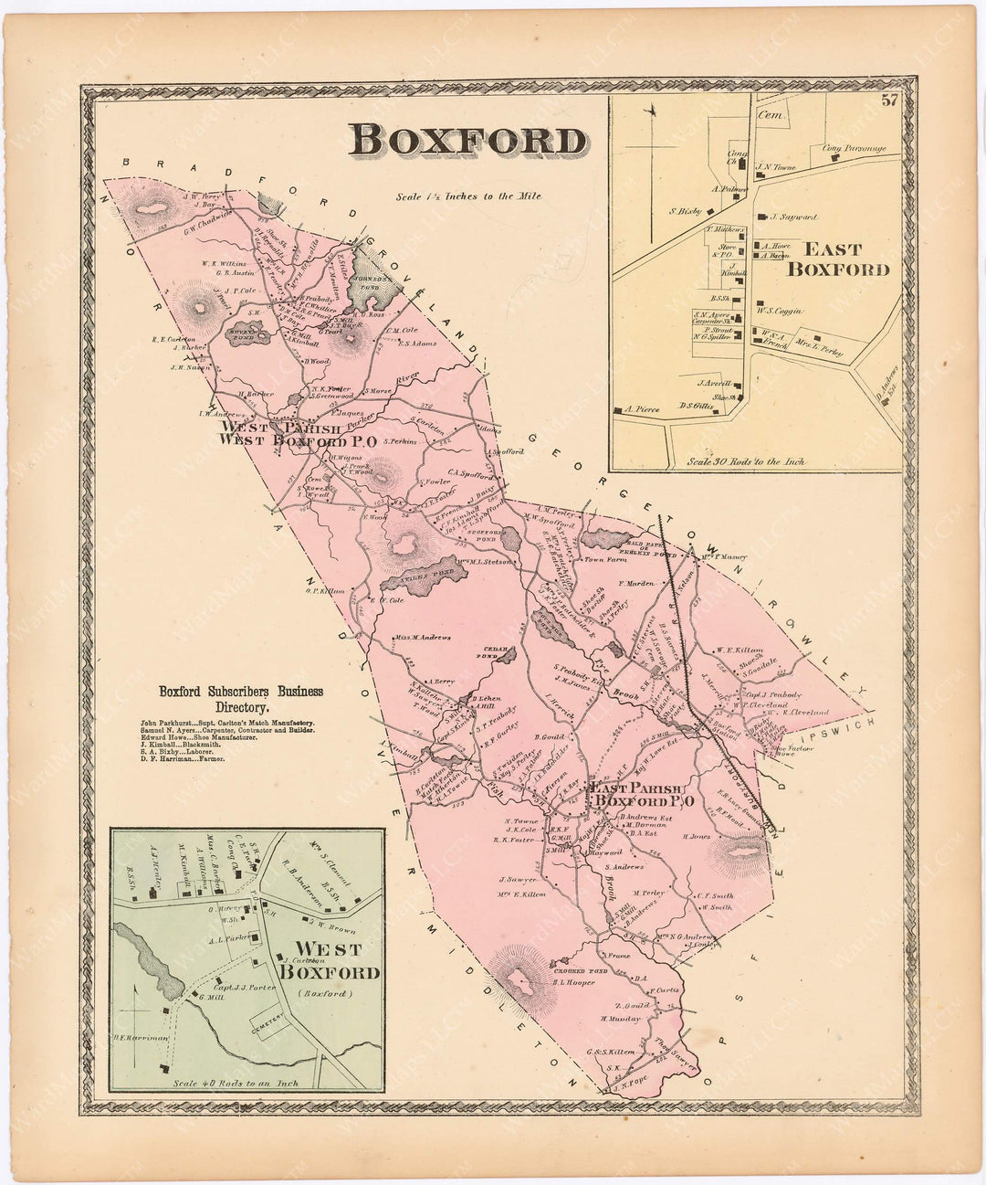 Boxford, Massachusetts 1872