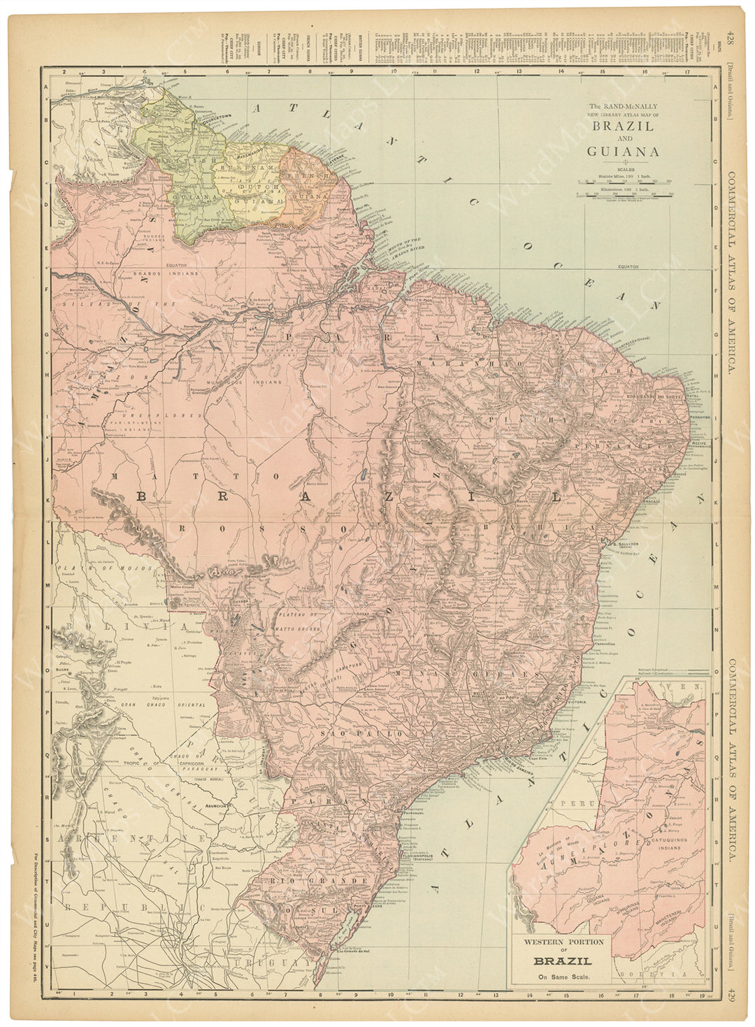 Brazil and Guiana 1916