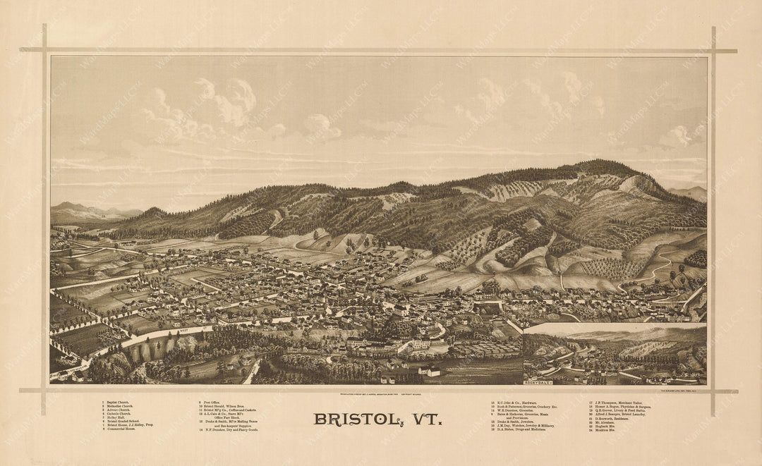 Bristol, Vermont 1889