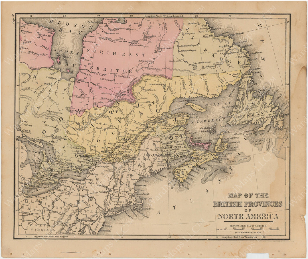 British Provinces of North America (Eastern Canada) 1879