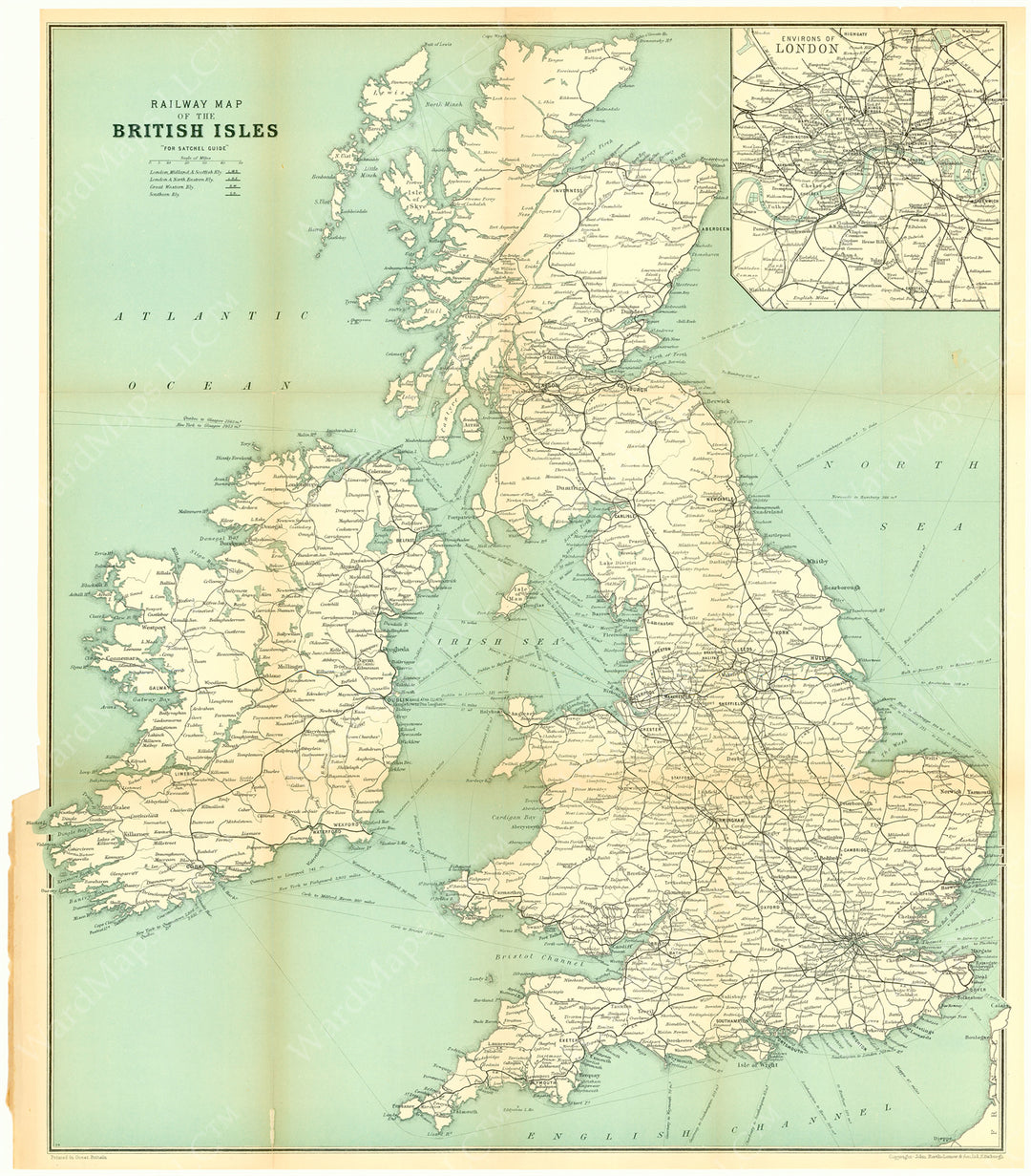 Railway Map of the British Isles 1929/31