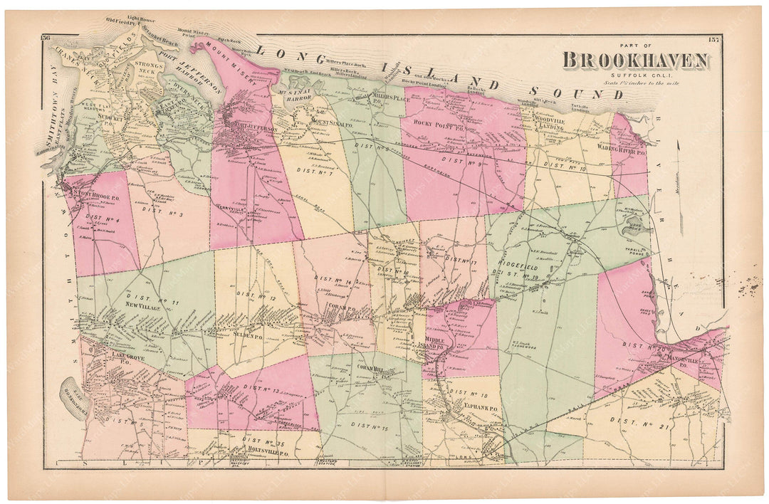 Brookhaven: North Part, New York 1873