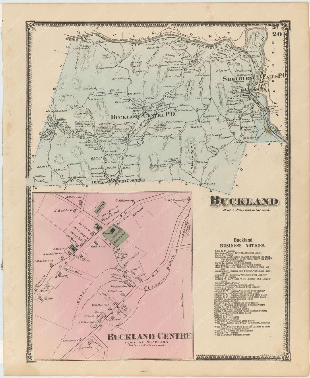 Buckland, Massachusetts 1871