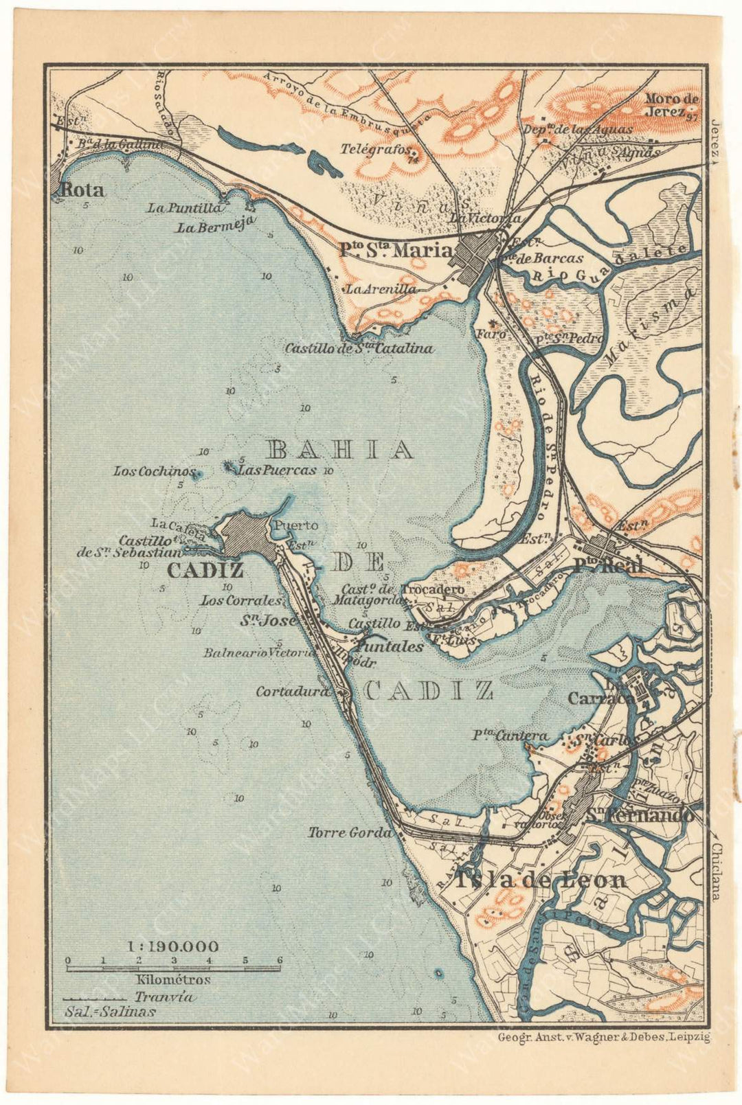 Cadiz Bay, Spain 1913