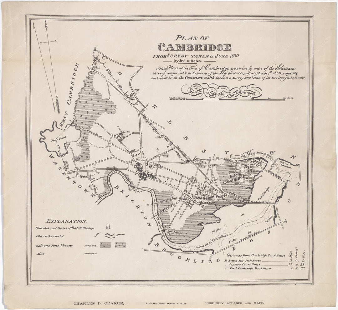 Cambridge, Massachusetts 1830*