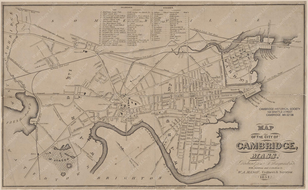 Cambridge, Massachusetts 1851