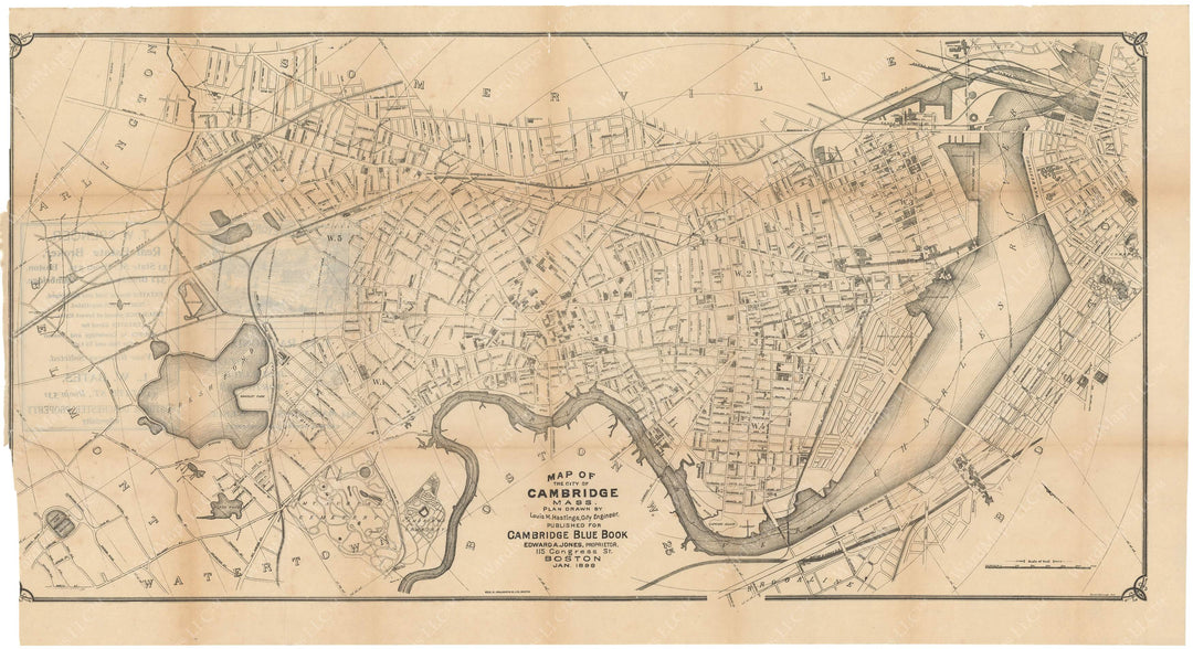 Cambridge, Massachusetts 1896 (b/w)