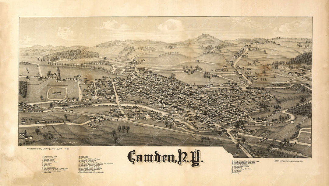 Camden, New York 1885