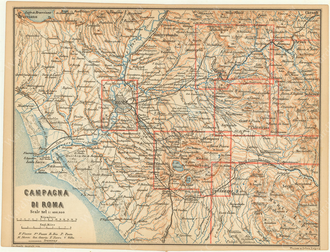 Rome Region, Italy 1890