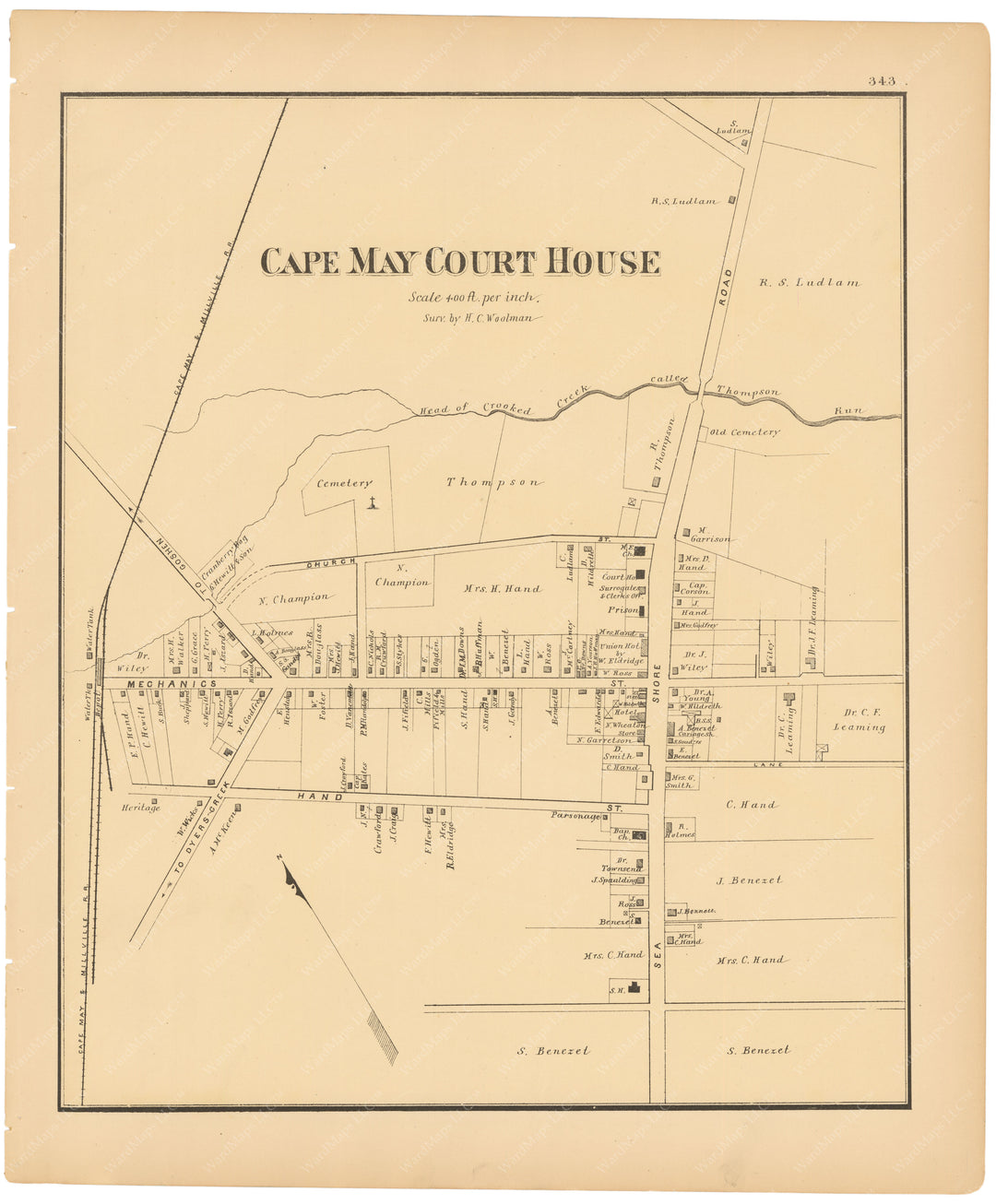 Cape May Court House, New Jersey 1878 WardMaps LLC
