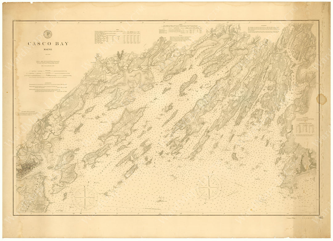 USC&GS Maine: Casco Bay 1896