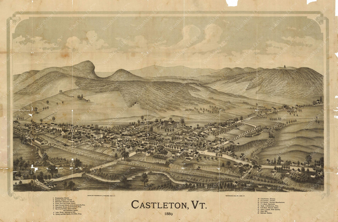 Castleton, Vermont 1889