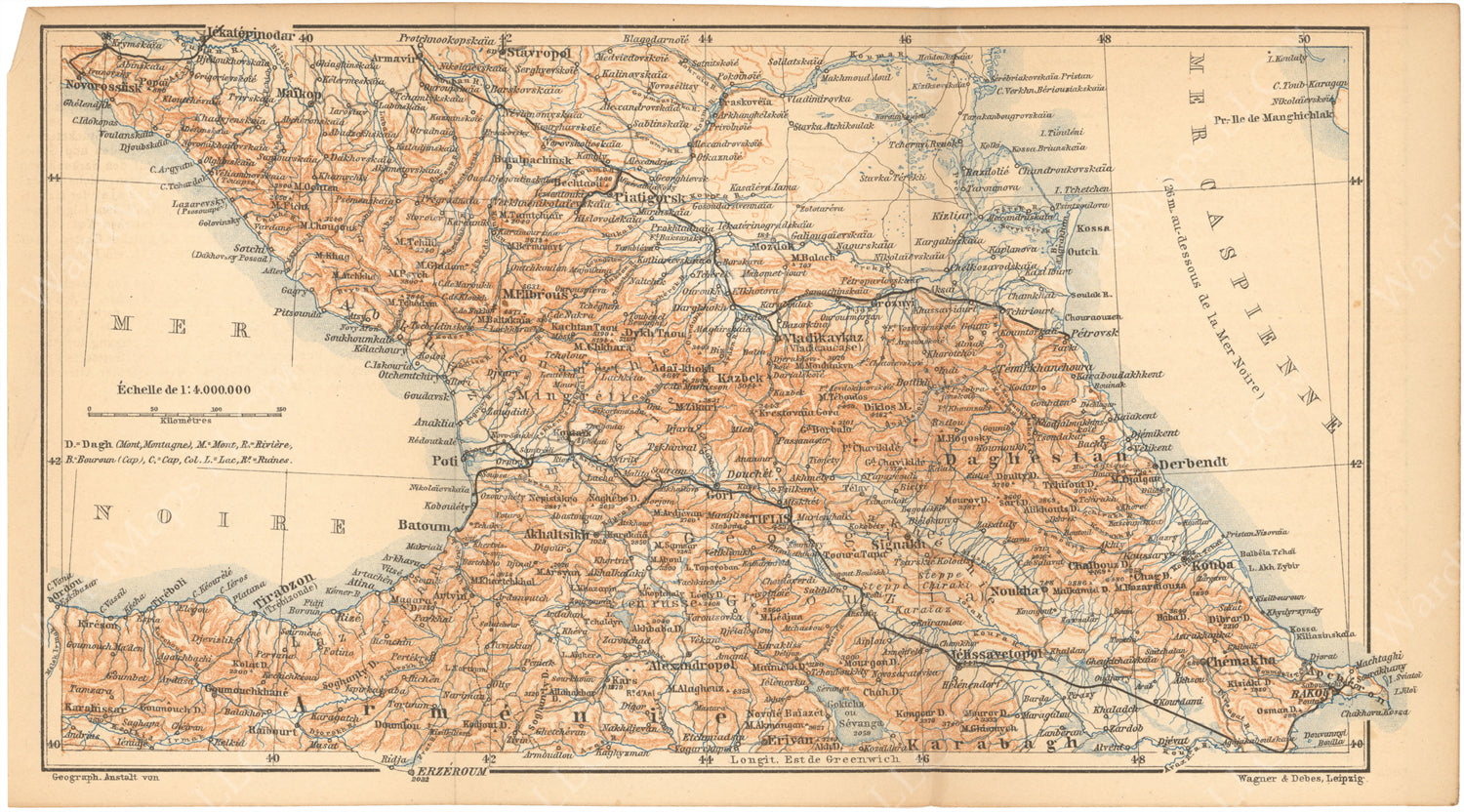 Caucasus 1897 – WardMaps LLC