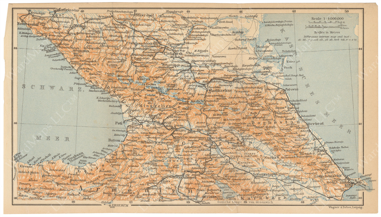 Caucasus 1914 – WardMaps LLC