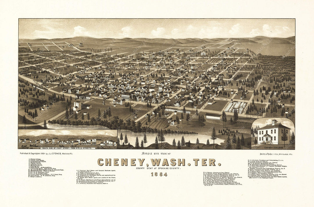 Cheney, Washington 1884