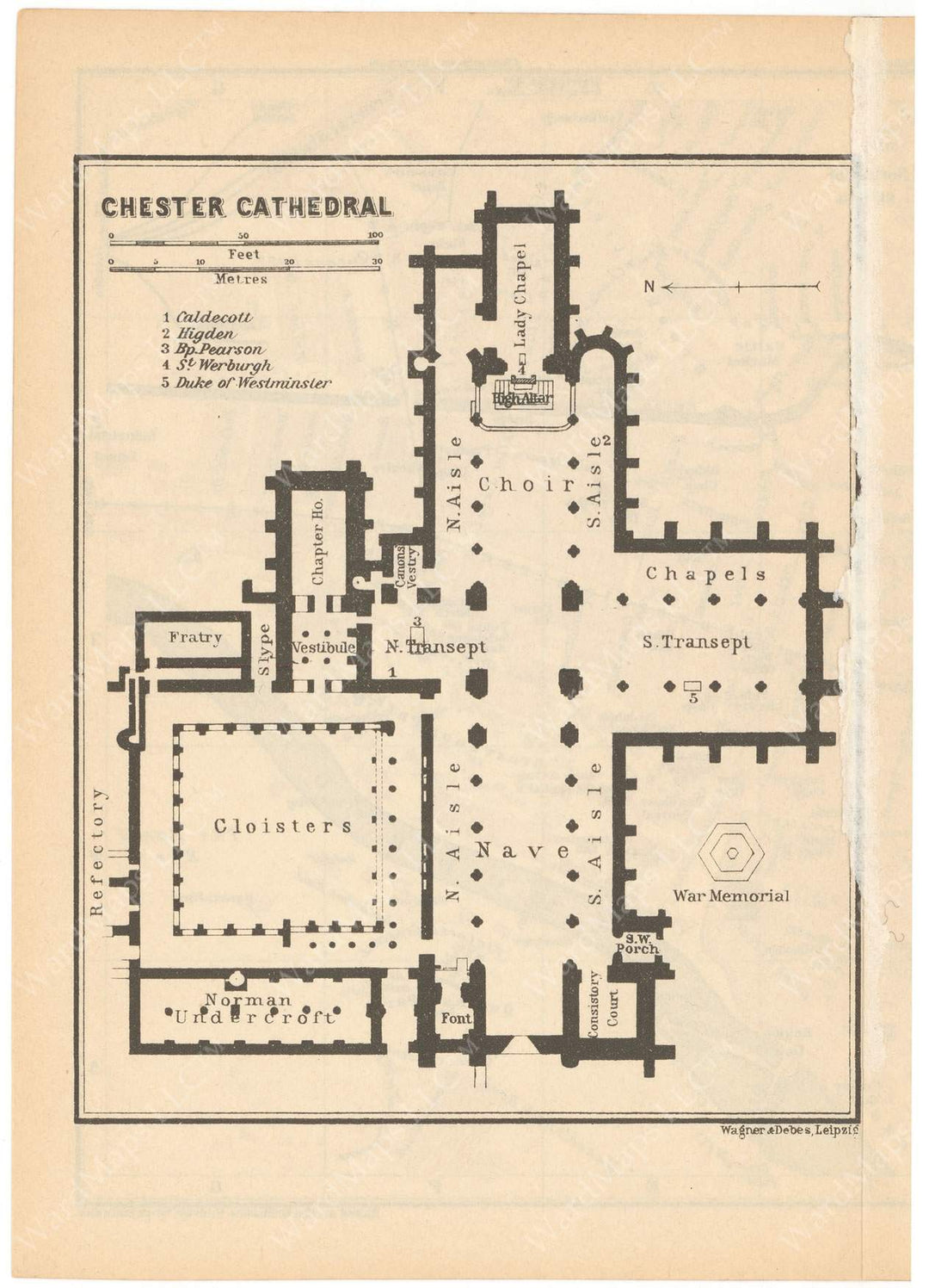 Chester Cathedral, England 1927